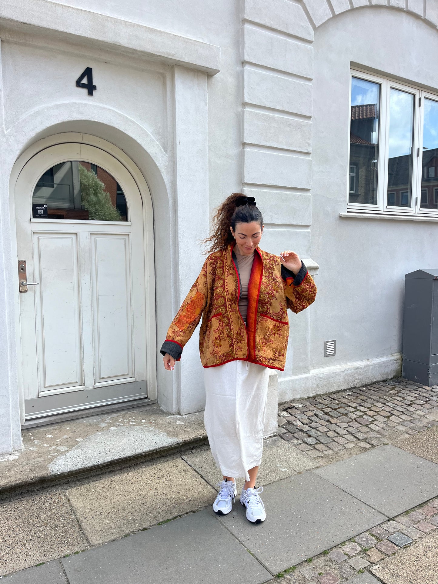 Kantha Jakke Silke