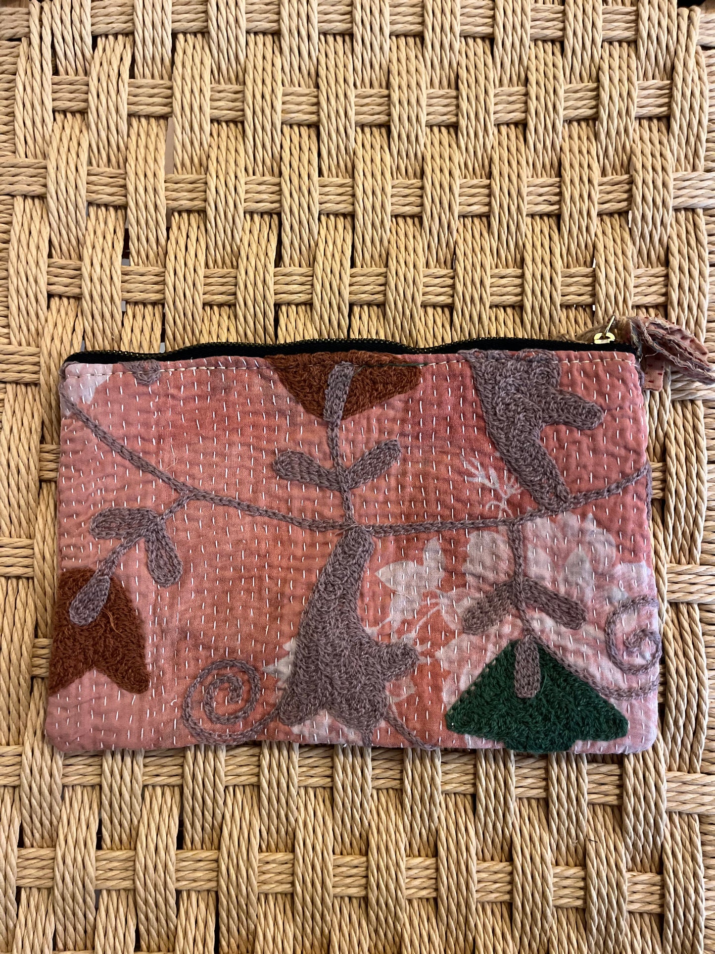 Kantha clutch suzani