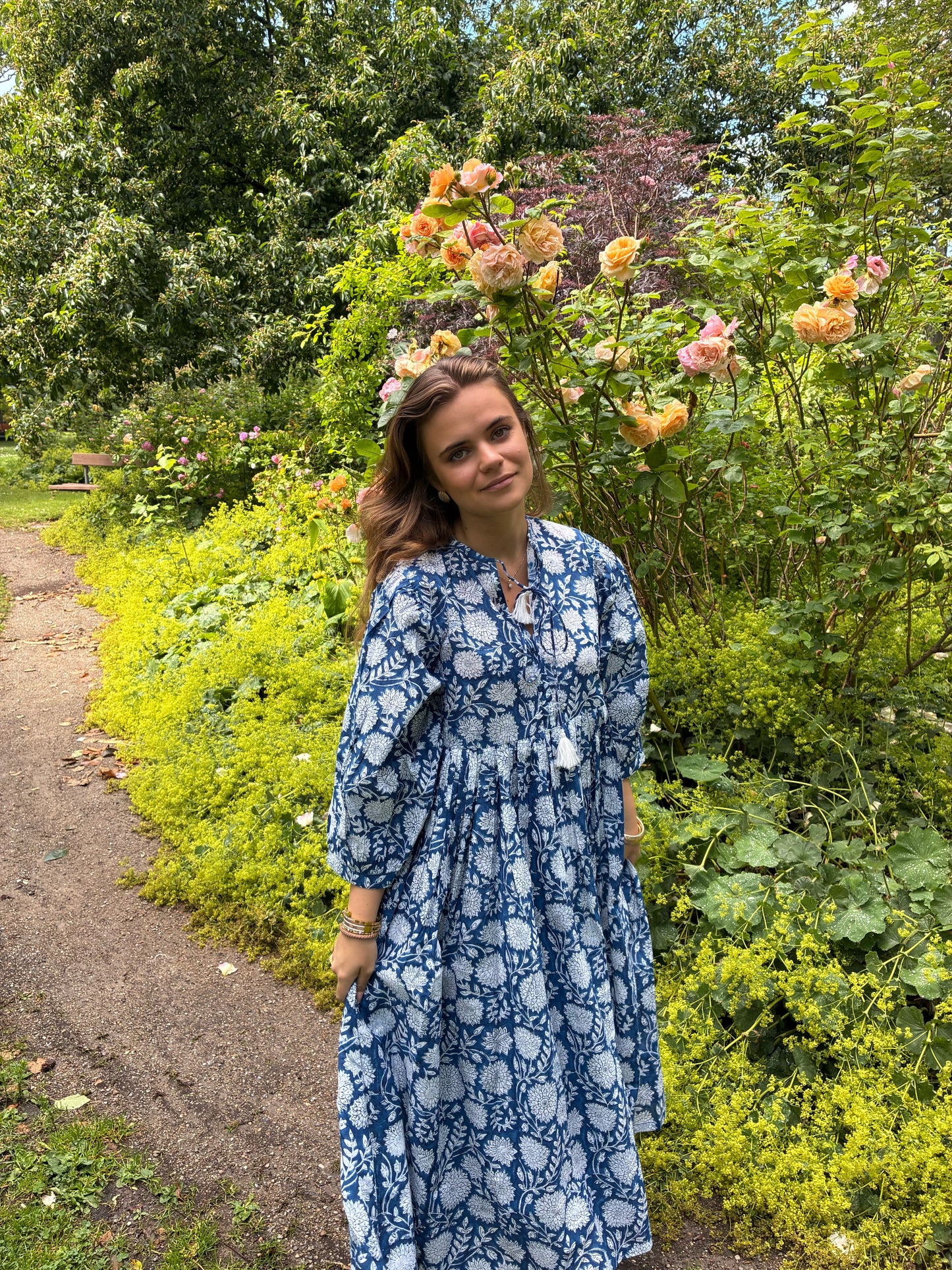Dua Dress, indigo