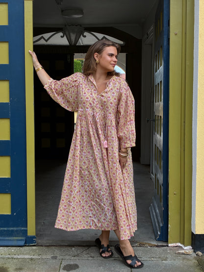 Dua Dress, apricot