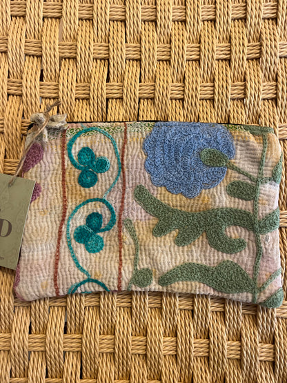 Kantha clutch suzani