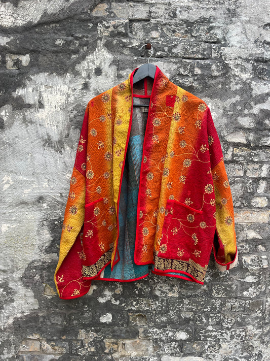 Kantha Jakke Amber