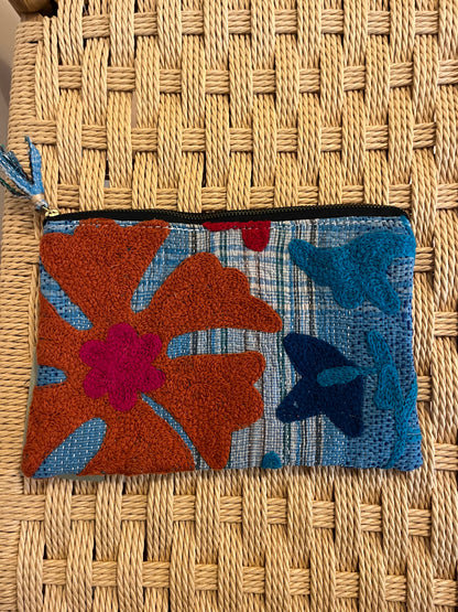 Kantha clutch suzani