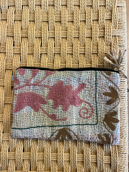 Kantha clutch suzani