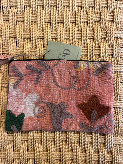 Kantha clutch suzani
