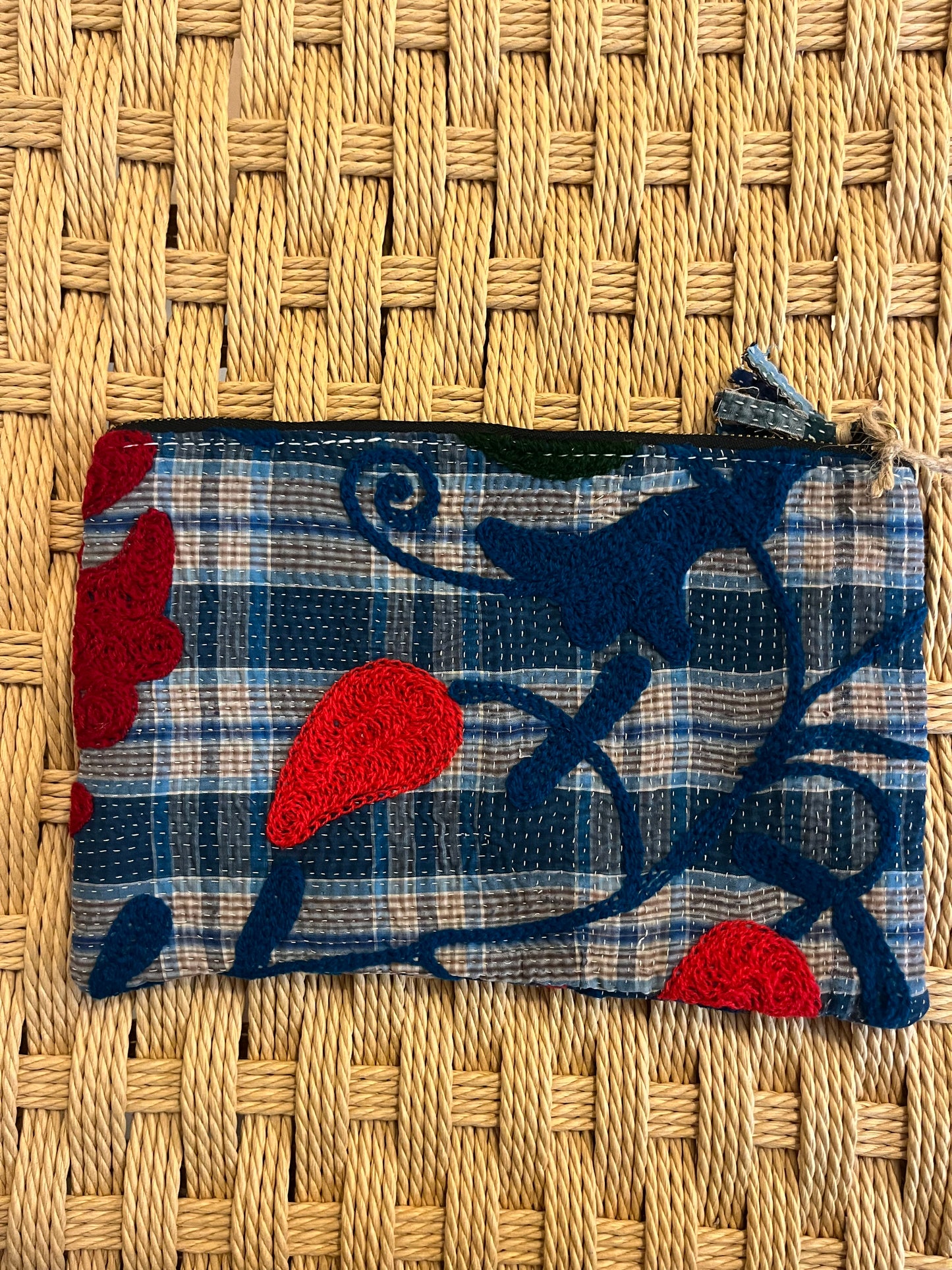 Kantha clutch suzani