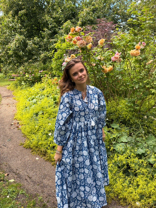 Dua Dress, indigo